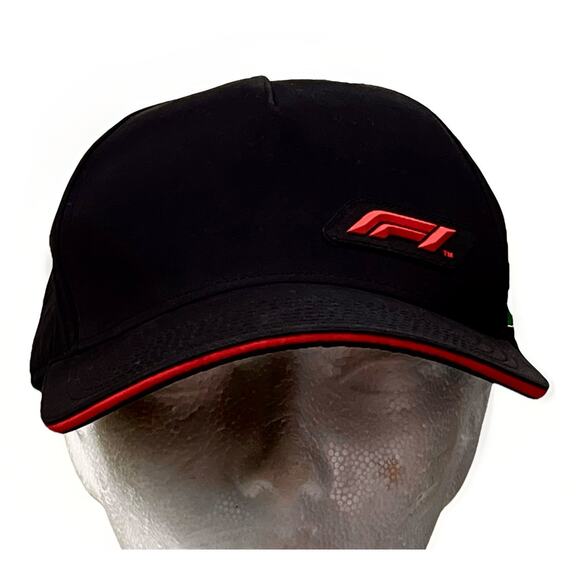 Formula 1 Tech Collection F1 Logo Hat Black ARAMCO Logo Official Licensed NWT - Picture 1 of 9